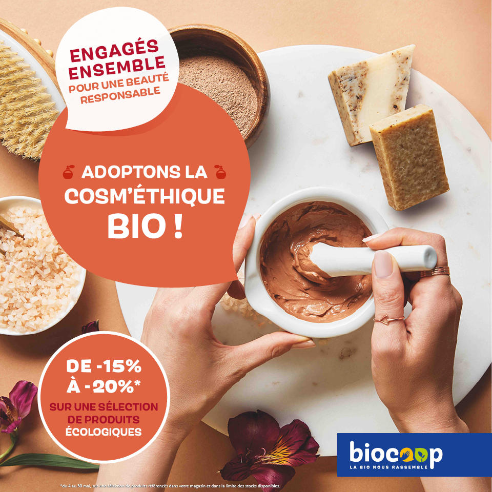 En Mai, adoptons la cosm'éthique bio ! En Mai, adoptons la cosm'éthique bio !